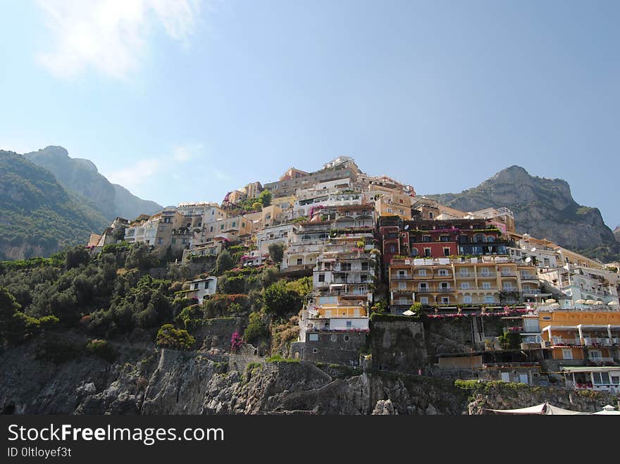 Mountain Village, Sky, Mountainous Landforms, Mountain