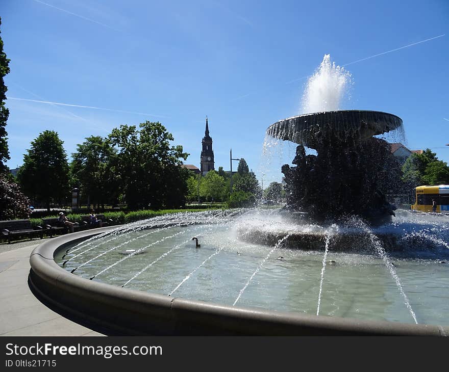 Fountain, Water, Water Feature, Water Resources