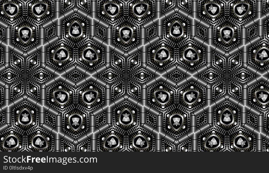 Black And White, Pattern, Monochrome, Design