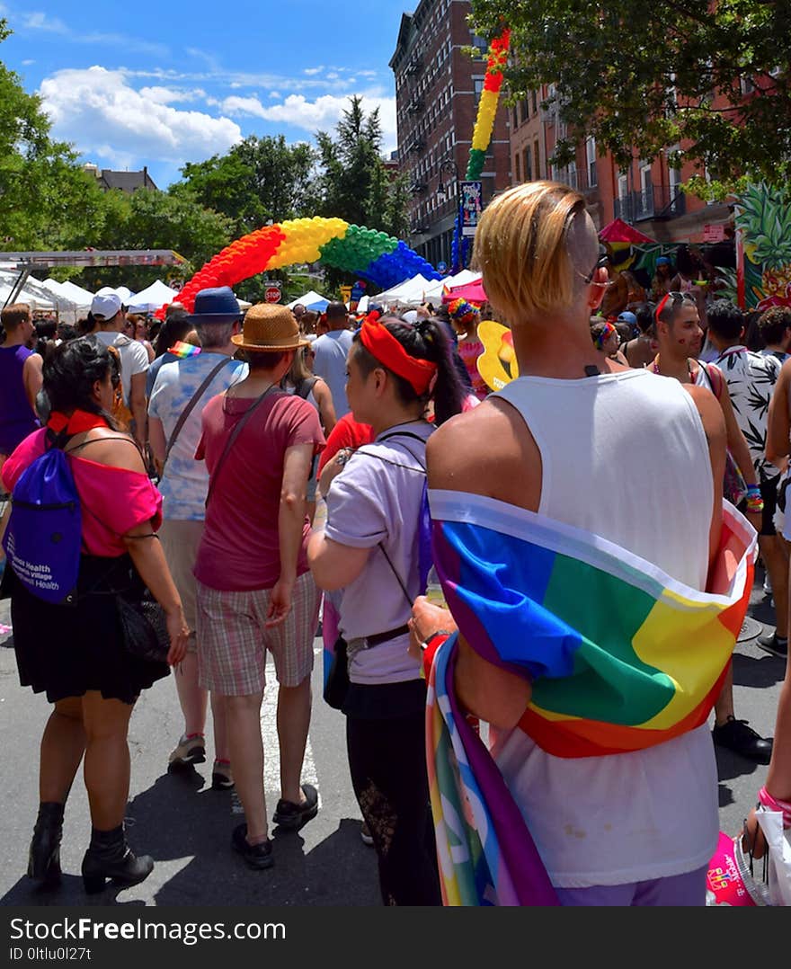 Crowd, Festival, Pride Parade, Event