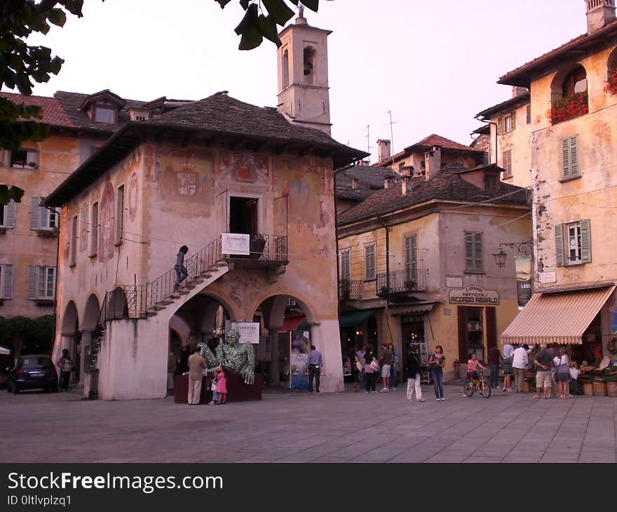 Town, Town Square, City, Medieval Architecture