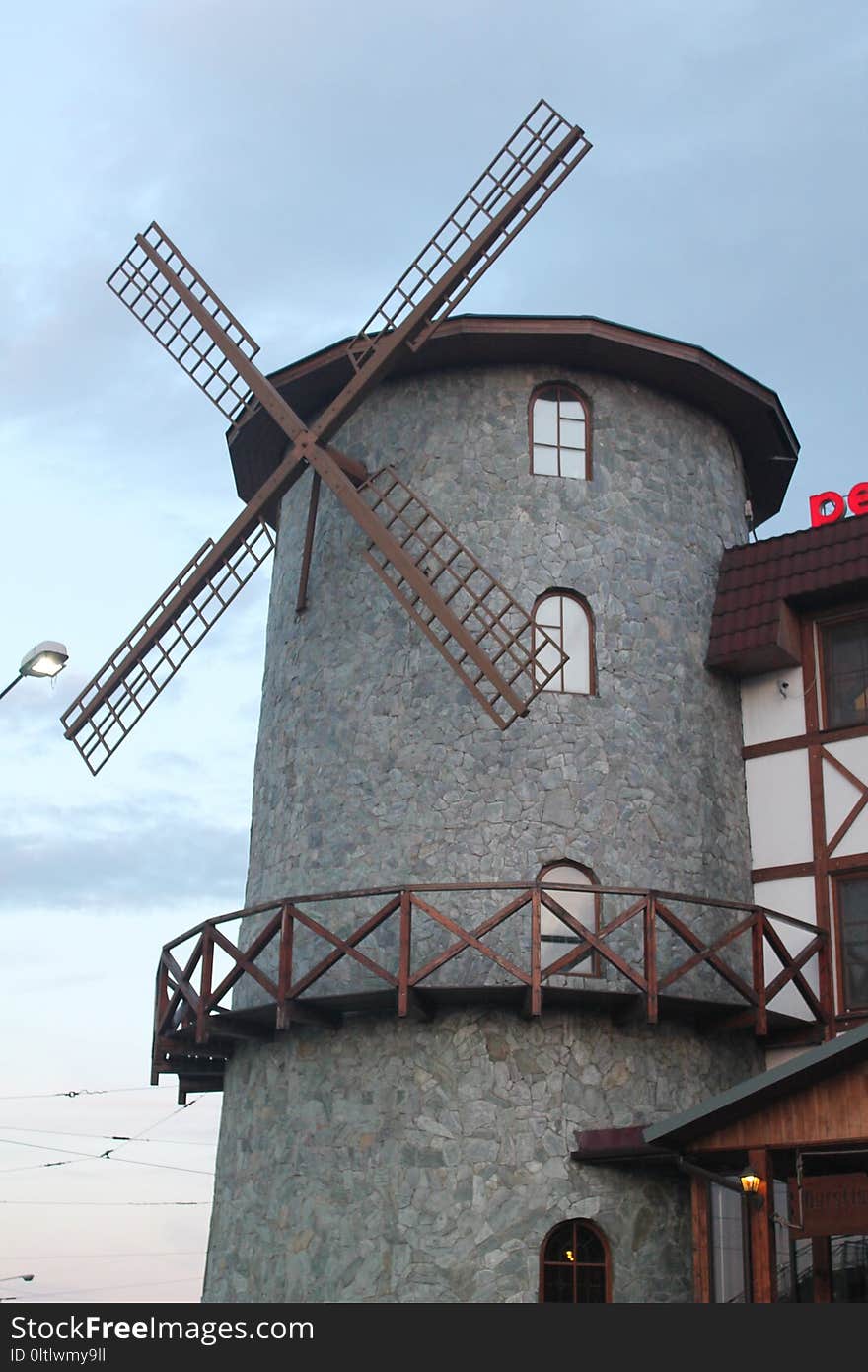 Windmill, Building, Mill, Sky