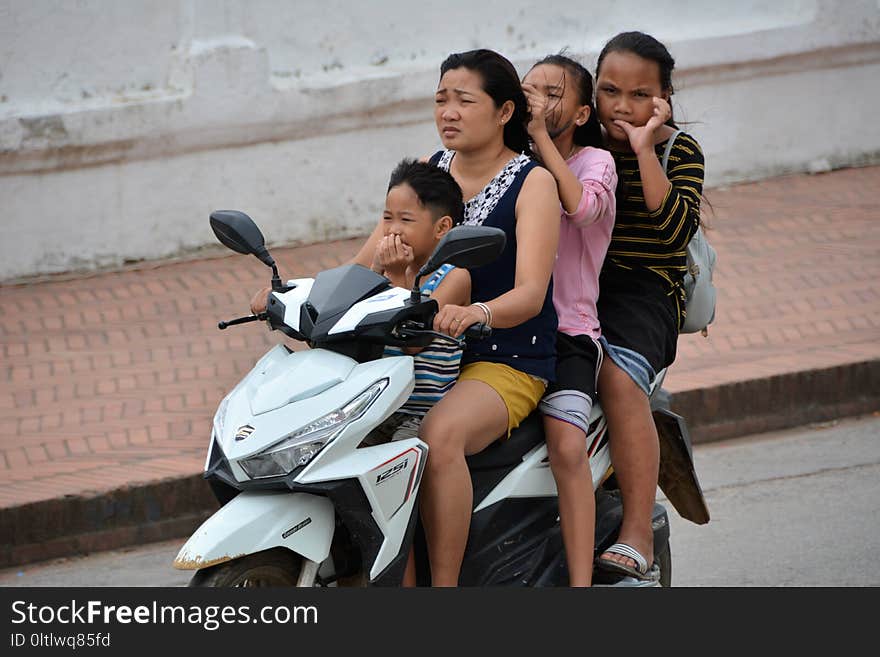 Vehicle, Girl, Car, Motorcycling