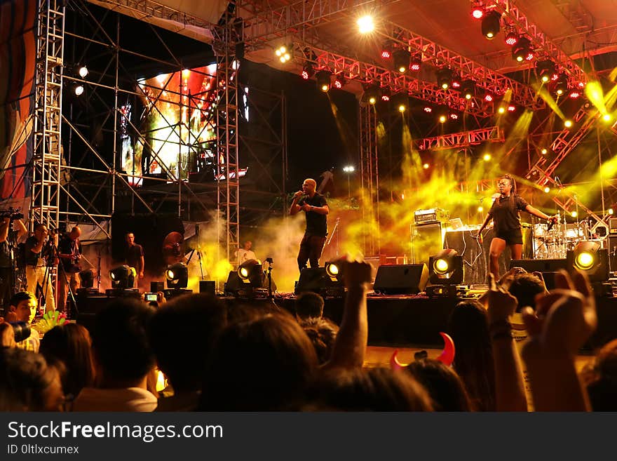 Crowd, Stage, Entertainment, Rock Concert