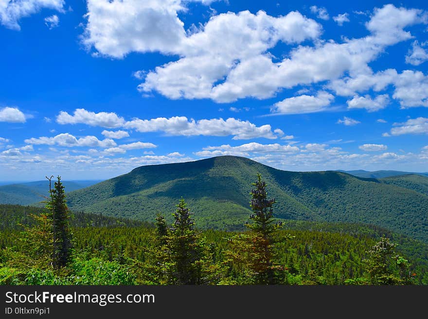 Sky, Highland, Nature, Mountainous Landforms