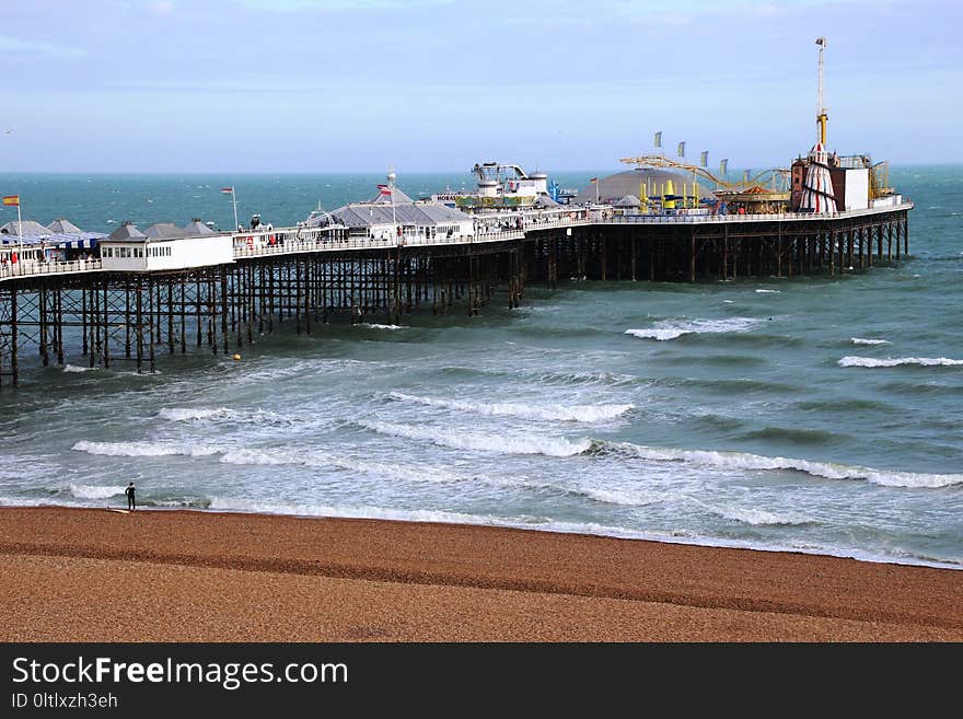 Sea, Pier, Body Of Water, Ocean