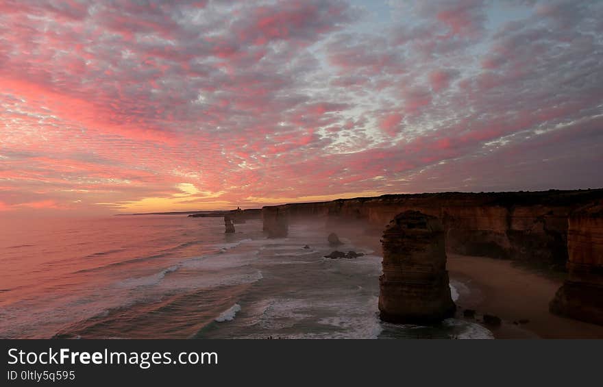 Sky, Sea, Horizon, Sunset