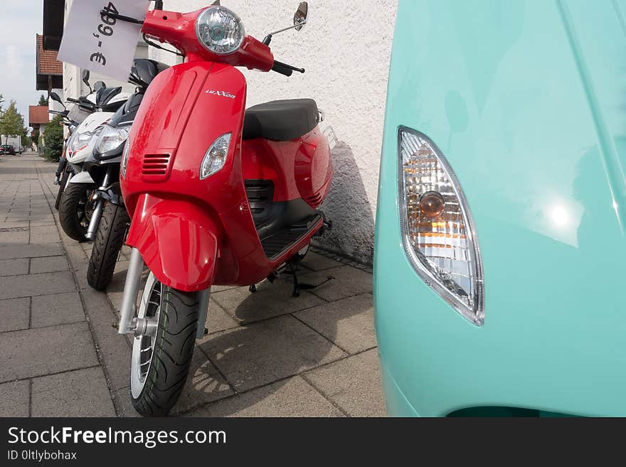 Motor Vehicle, Scooter, Car, Motorcycle