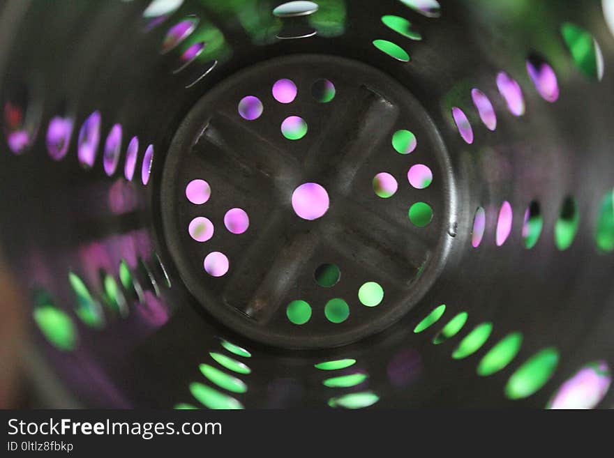 Green, Purple, Light, Rim