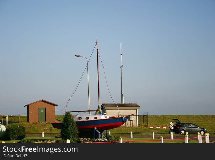 Boat, Sky, Mast, Sail