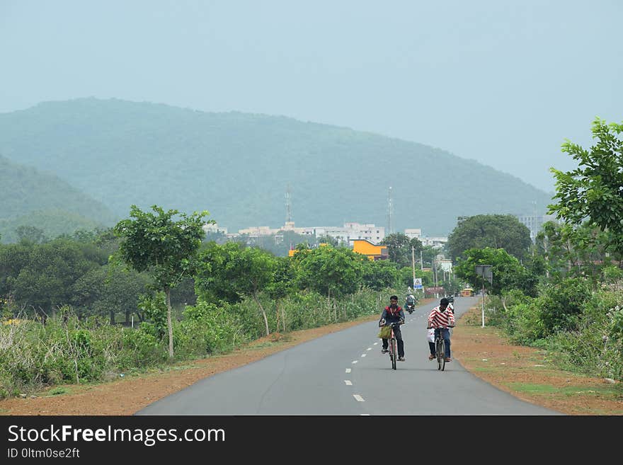 Road, Cycling, Mountainous Landforms, Path