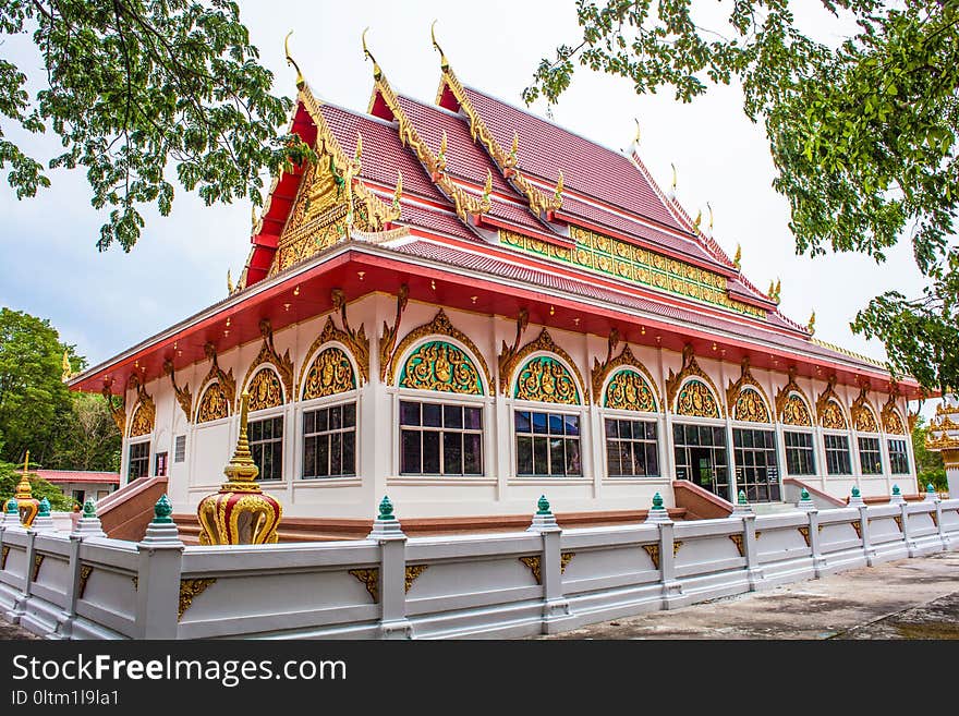 Chinese Architecture, Landmark, Place Of Worship, Wat