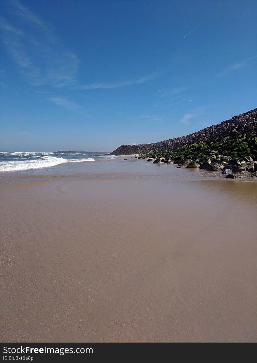 Beach, Sea, Sky, Coast