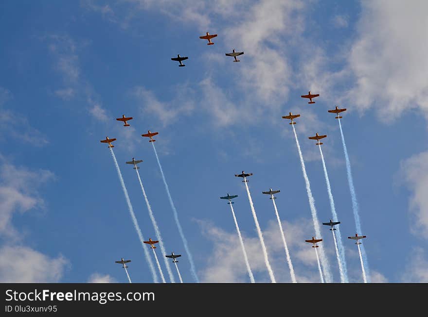 Sky, Air Force, Air Show, Aviation