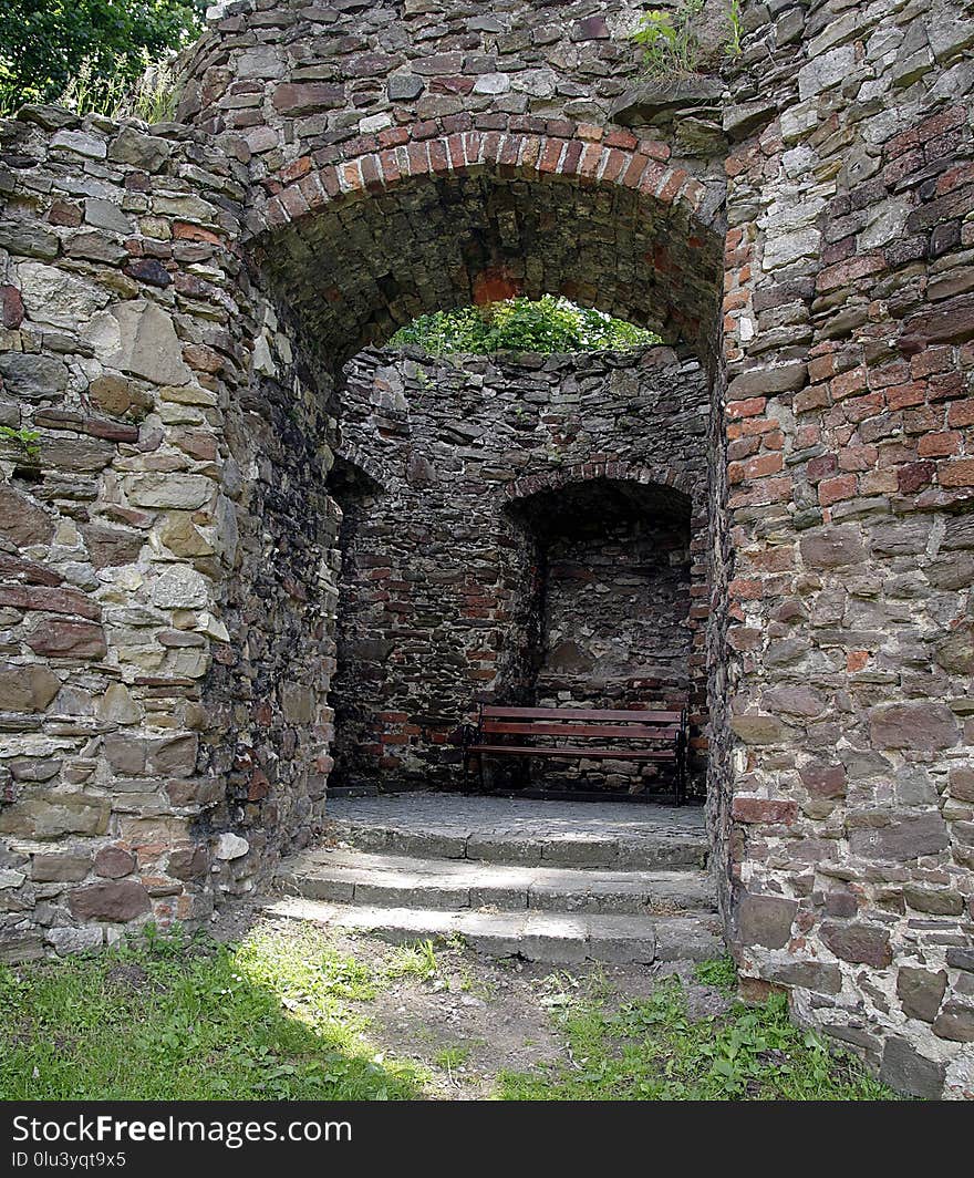 Ruins, Wall, Stone Wall, History