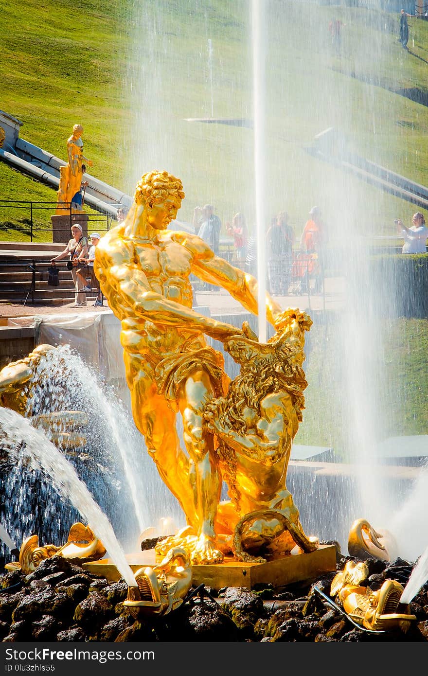 Mythology, Water, Water Feature, Statue