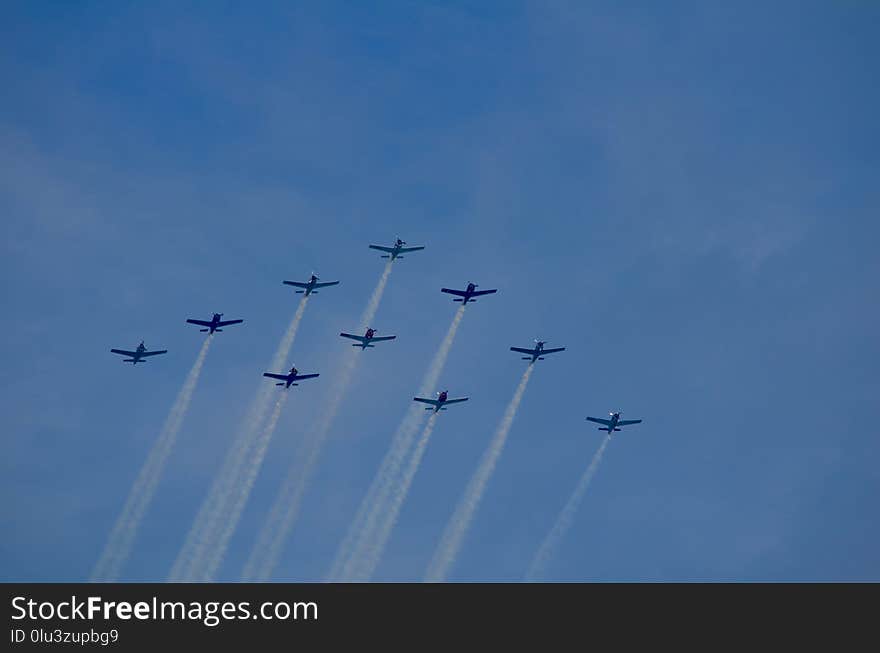 Sky, Aviation, Air Show, Airplane