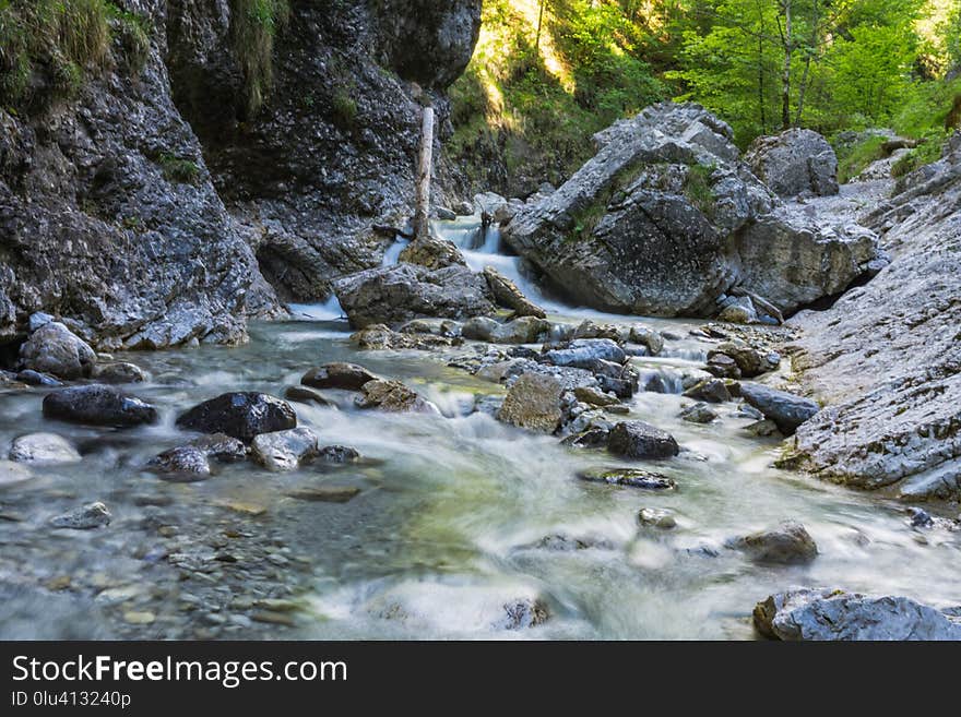 Water, Stream, Body Of Water, Watercourse