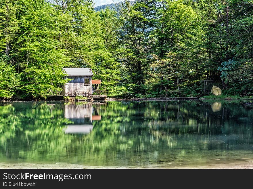 Reflection, Water, Nature, Waterway