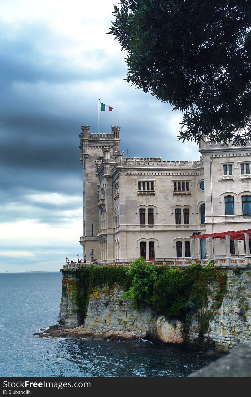 Sky, Building, Sea, Water