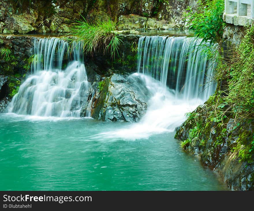 Waterfall, Nature, Water, Water Resources