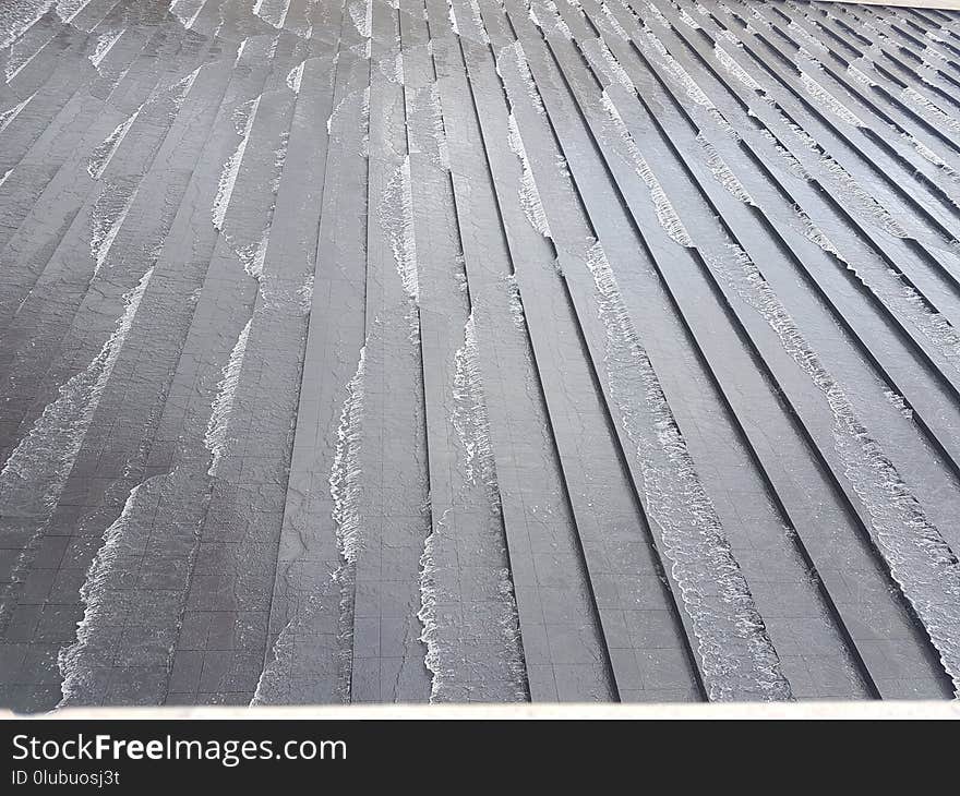 Black And White, Wood, Line, Snow