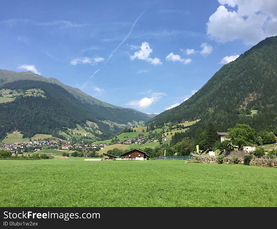 Highland, Grassland, Sky, Mountainous Landforms