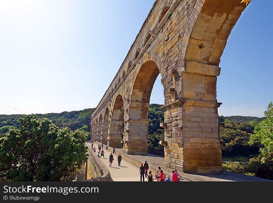 Historic Site, Aqueduct, Sky, Archaeological Site