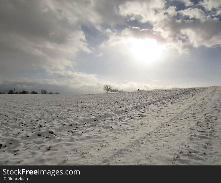 Sky, Horizon, Cloud, Snow