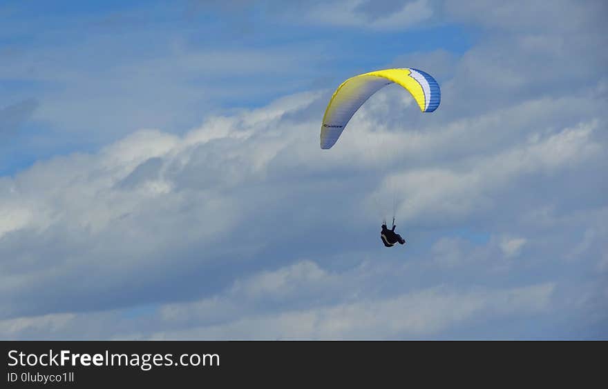 Paragliding, Air Sports, Sky, Parachute