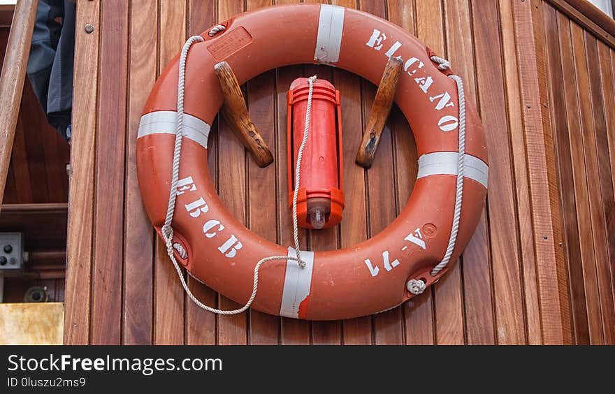 Lifebuoy, Personal Flotation Device, Personal Protective Equipment, Orange