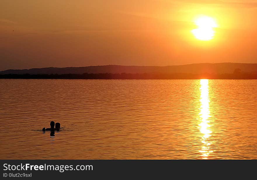 Horizon, Sunset, Sky, Sun