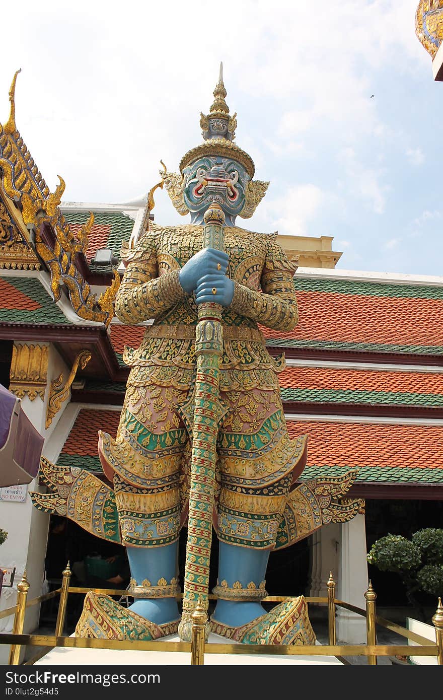 Landmark, Hindu Temple, Chinese Architecture, Statue