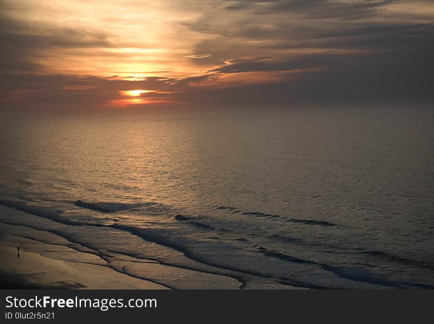 Horizon, Sky, Sea, Sunrise