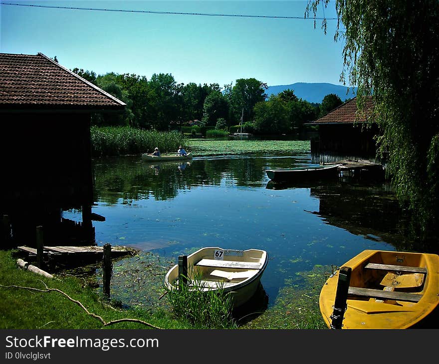 Reflection, Water, Waterway, Nature