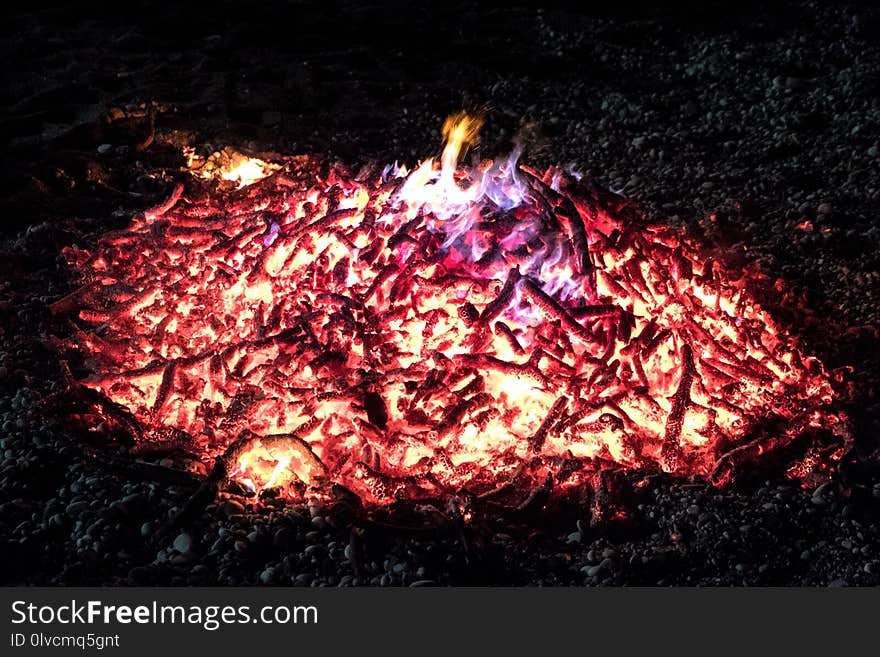 Campfire, Fire, Geological Phenomenon, Heat