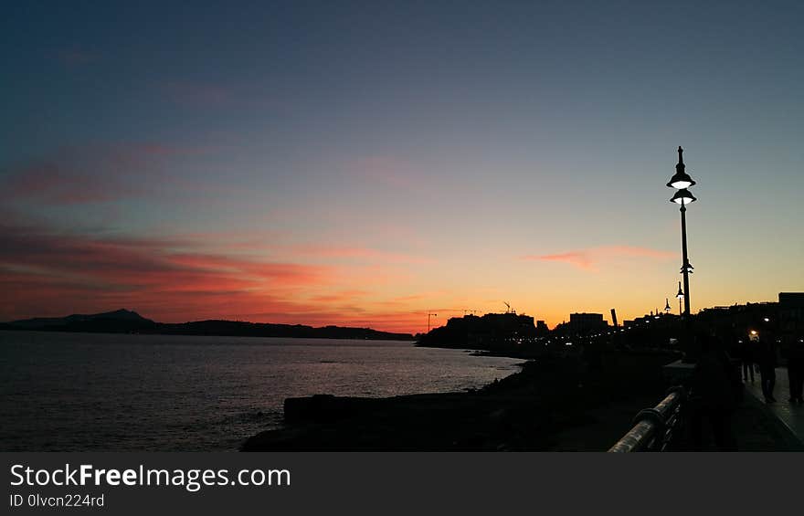 Sky, Horizon, Sunset, Sea