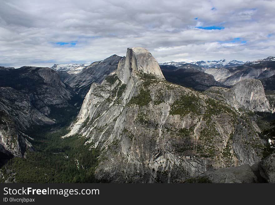 Mountainous Landforms, Mountain, Ridge, Sky