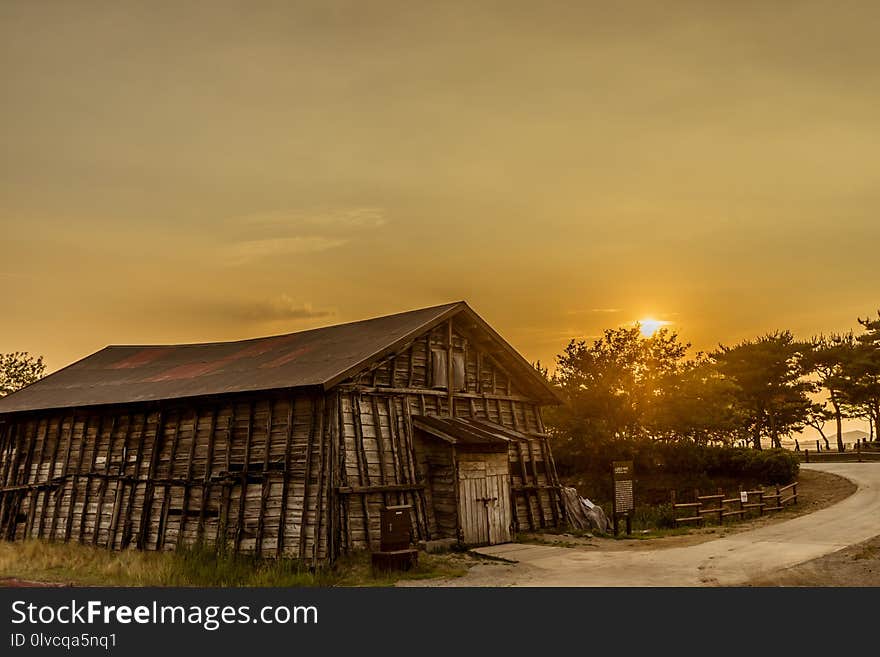 Sky, Home, Morning, House