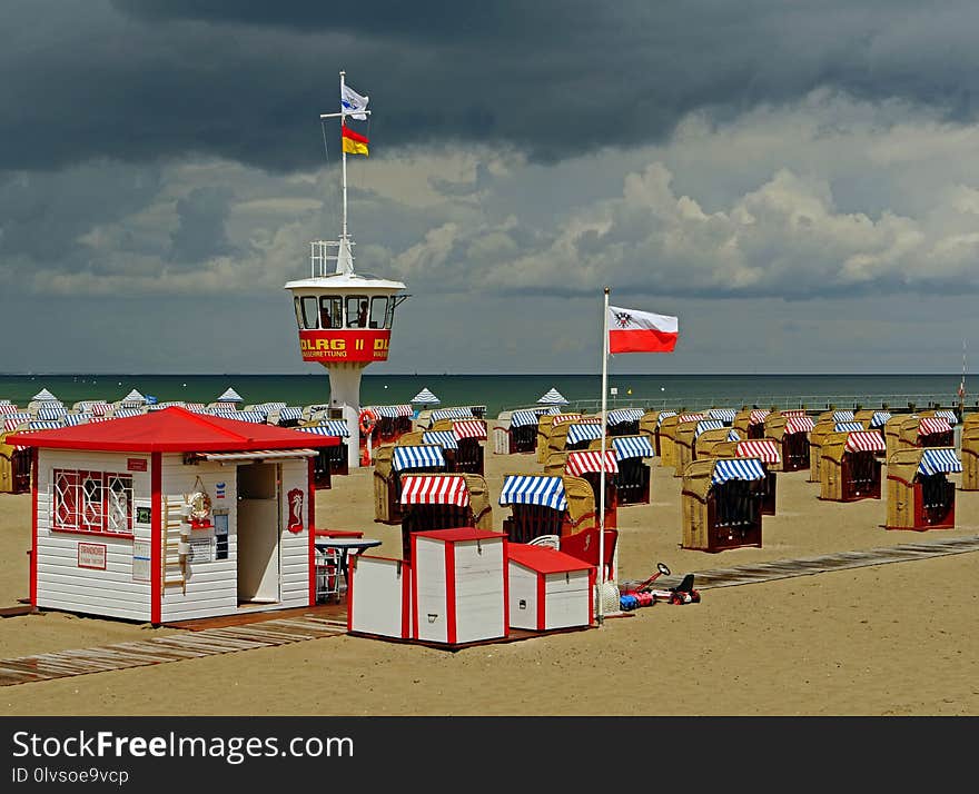 Beach, Sky, Boardwalk, Tourism