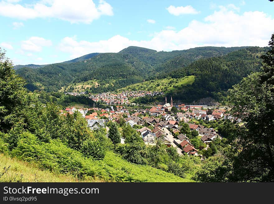 Mountain Village, Vegetation, Mountainous Landforms, Hill Station