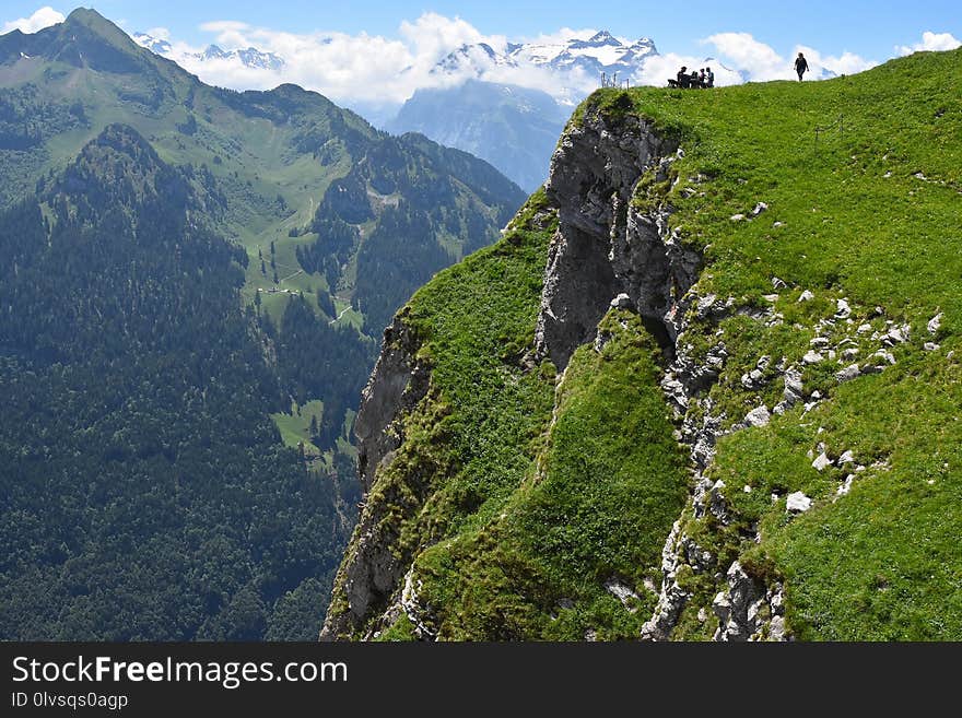 Mountainous Landforms, Mountain, Nature, Mountain Range