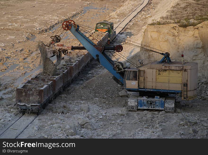 Soil, Rubble, Mining, Vehicle