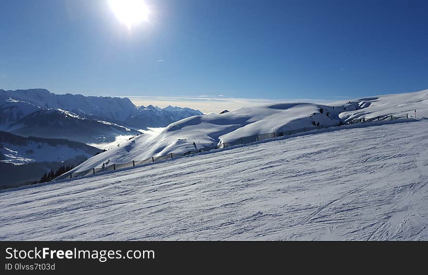 Piste, Mountain Range, Sky, Mountainous Landforms