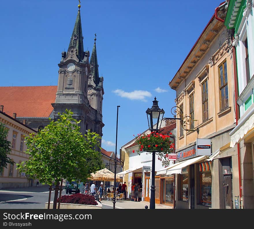 Town, City, Sky, Landmark