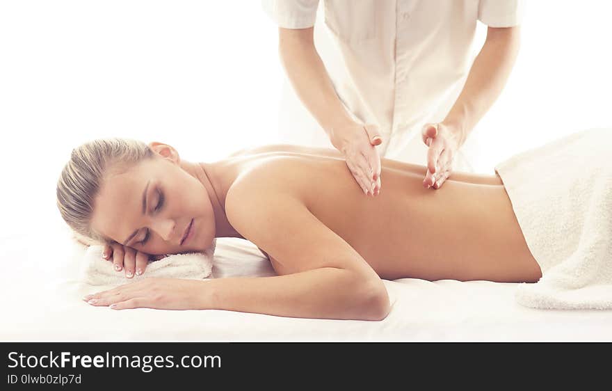 Healthy and Beautiful Woman in Spa. Recreation, Energy, Health, Massage and Healing Concept.