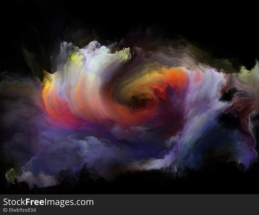 Color Flow series. Backdrop of streams of digital paint on the subject of music, creativity, imagination, art and design. Color Flow series. Backdrop of streams of digital paint on the subject of music, creativity, imagination, art and design