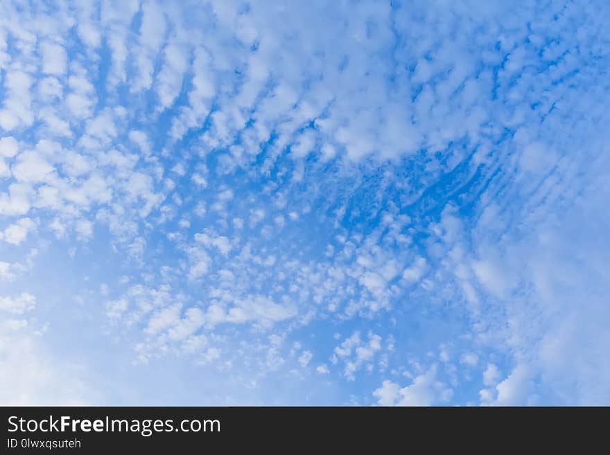 Peaceful blue sky with white clouds landscape. Peaceful blue sky with white clouds landscape.