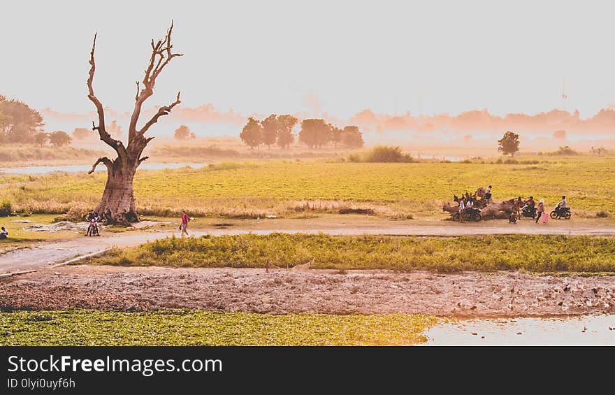 Beatiful view on U Bein Bridge