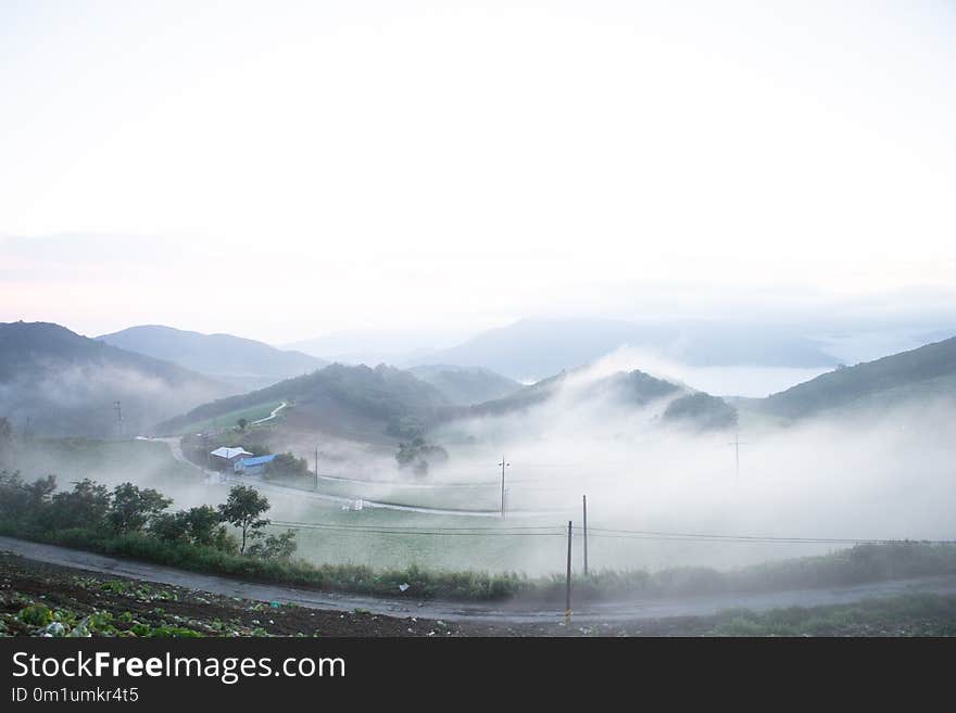 Fog, Sky, Mist, Highland